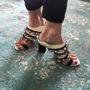 Proenza Schouler beaded mules
